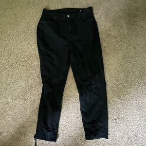 American Eagle Black Mom Jeans